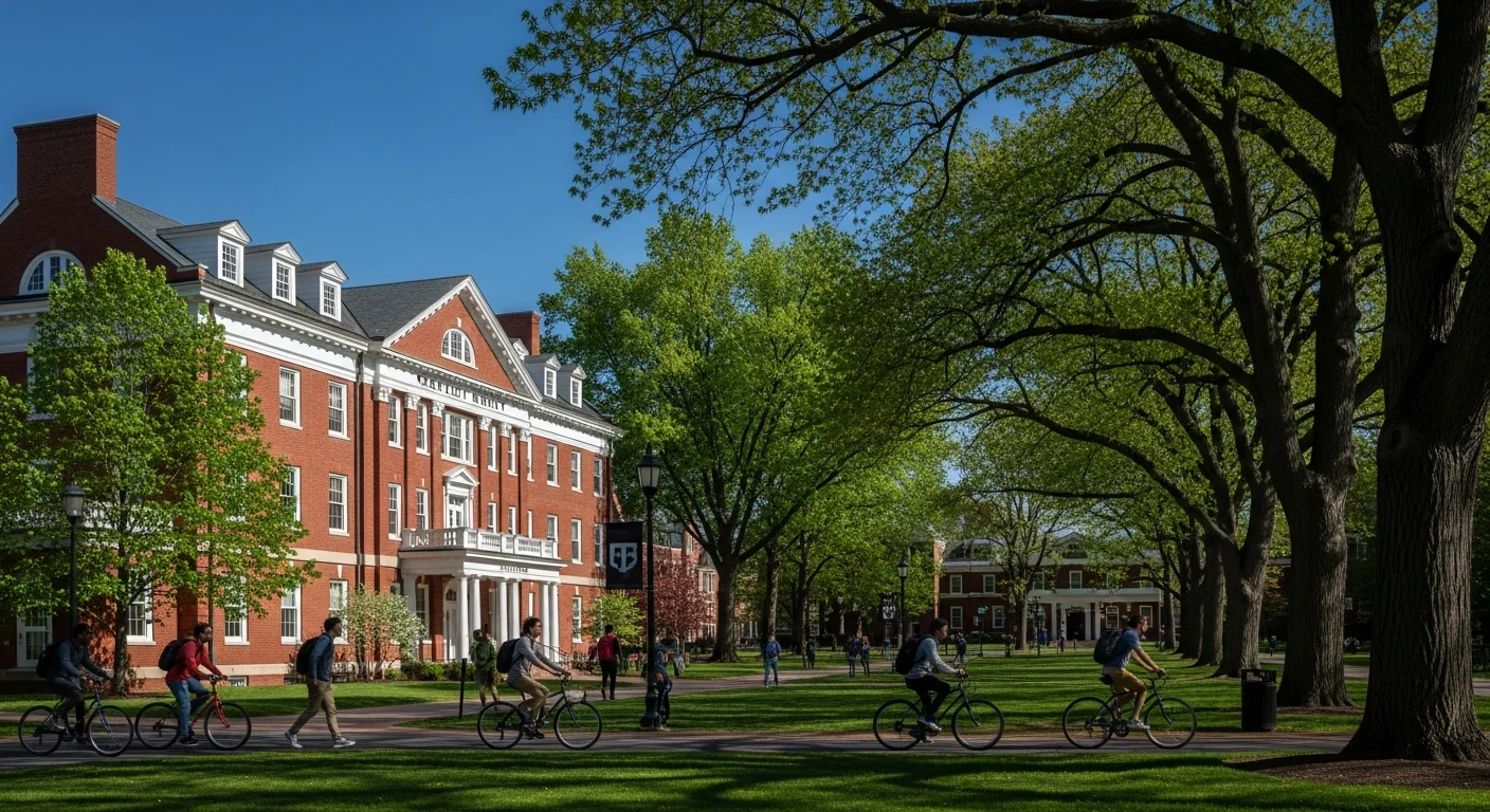 New Jersey university campus representing cloud computing education