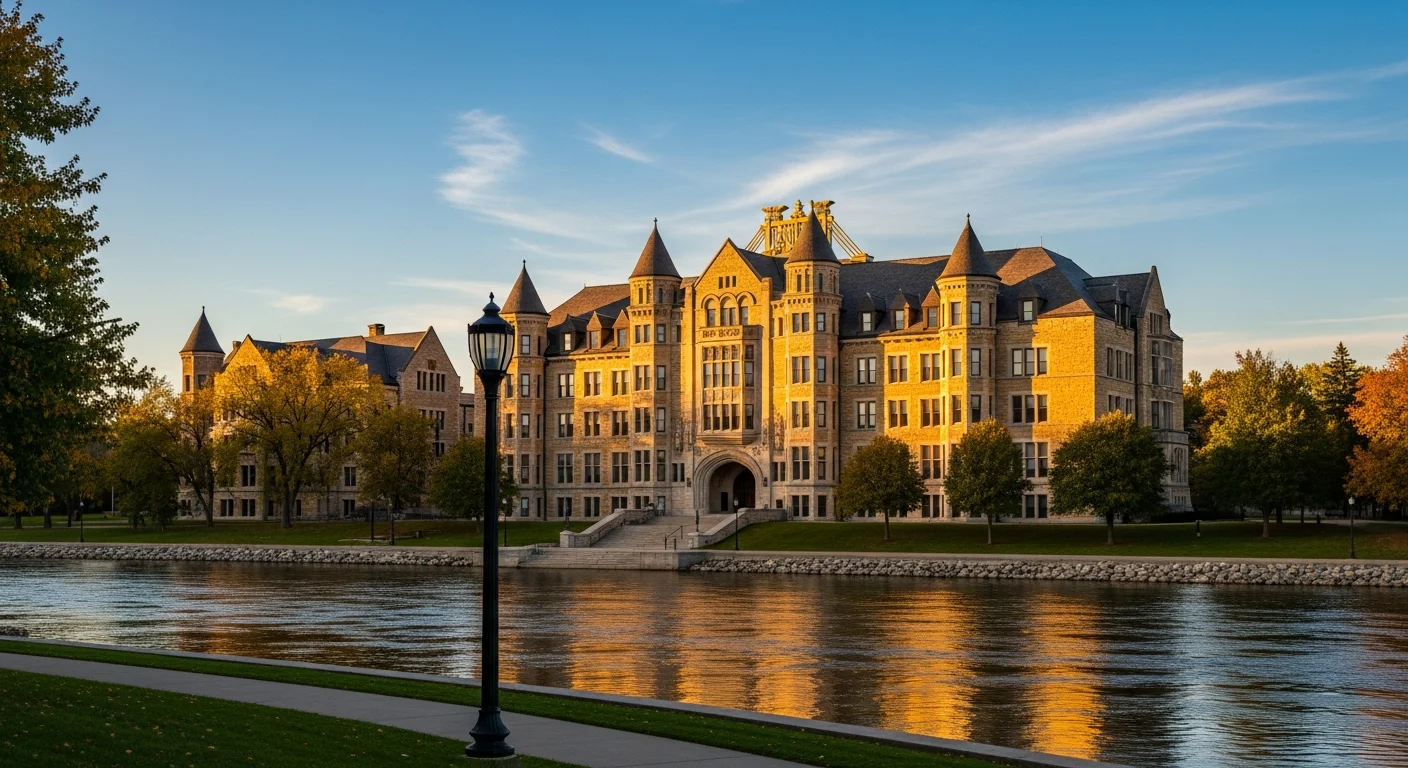 Minnesota university campus representing data analytics education