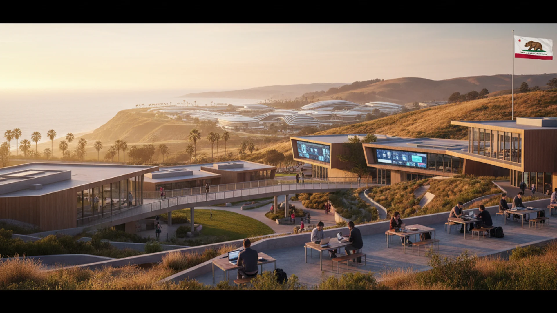 University campus in California